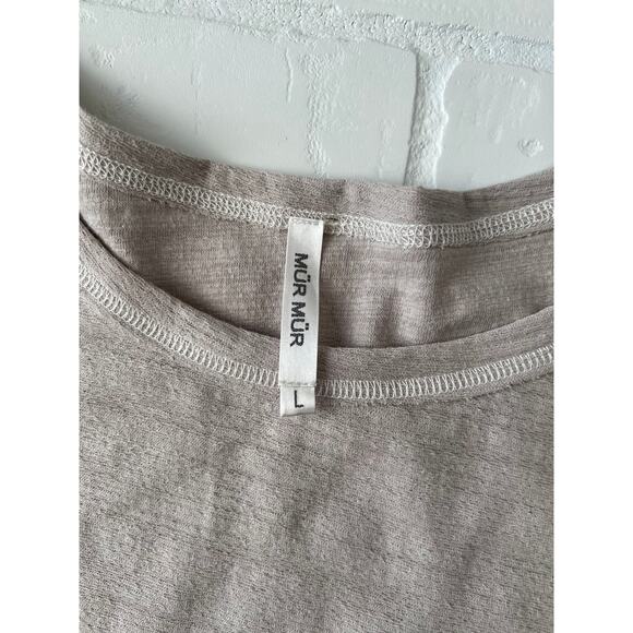 Mur Mur Medium Weight Scoop Neck Long Sleeve Striped Tunic-sz L - Picture 4 of 6